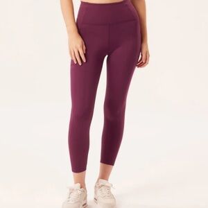 Girlfriend Collective Purple High-Waisted Leggings with pockets